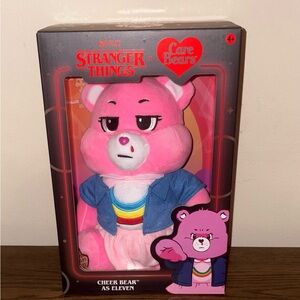 Netflix Care Bears x Stranger Things Cheer Bear as Eleven 12" PLUSH NEW IN BOX